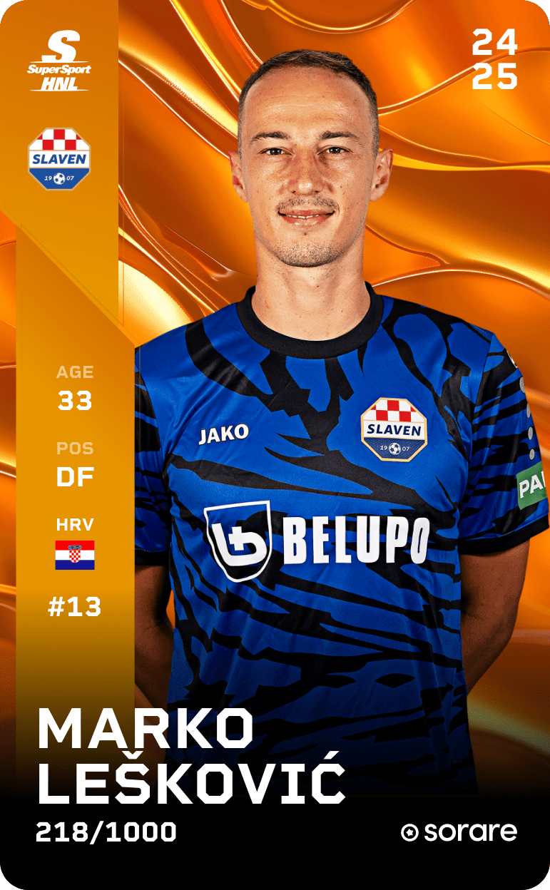 Marko Lešković 2024-25 • Limited 218/1000