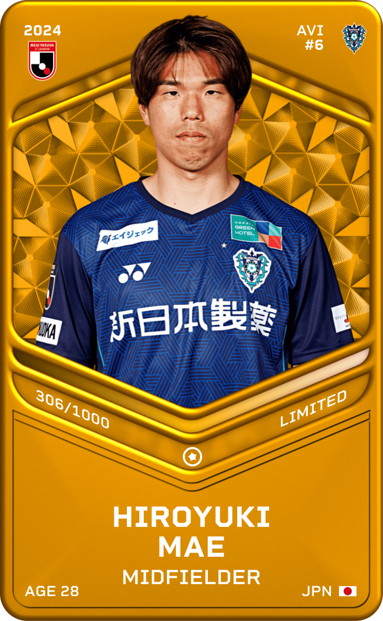 Hiroyuki Mae 2024-25 • Limited 306/1000