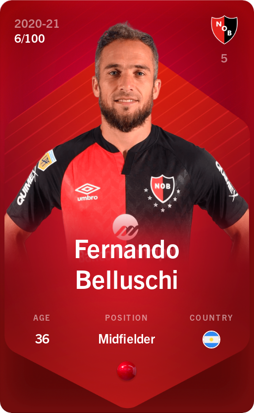 Sorare - Sorare Official - Fernando Belluschi 2020-21 • Rare 6/100 - NFT # 3194254247503929796982278465906778015925140560573352601664213493733954804976