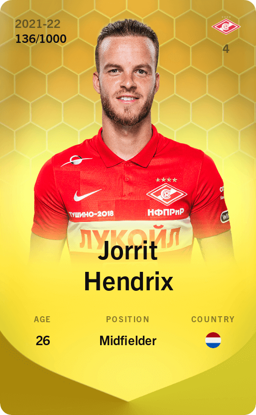 Jorrit Hendrix 2021-22 • Limited 136/1000