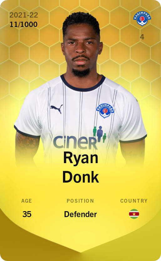 Sorare - Sorare Official - Ryan Donk 2021-22 • Limited 11/1000 - NFT # 37638127547330659927316949833449875212894886477679656607772173165232904166256