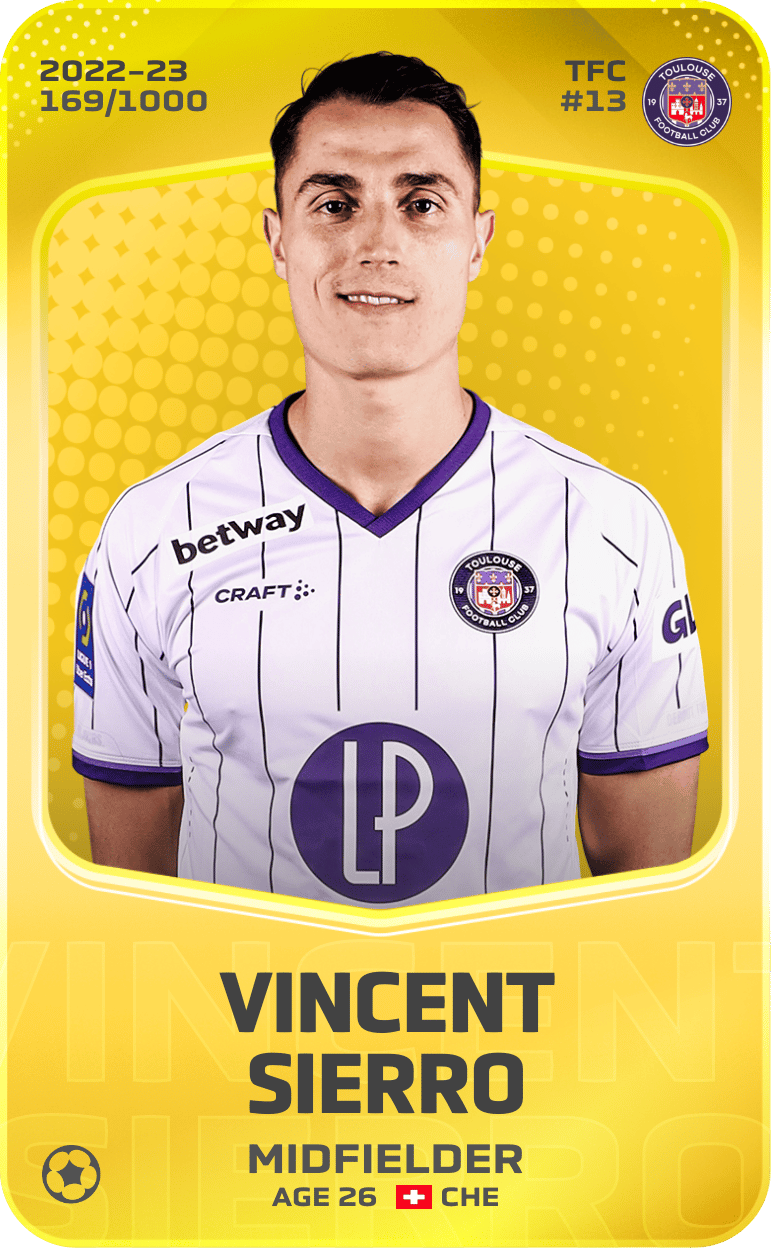 Vincent Sierro 2022-23 • Limited 169/1000