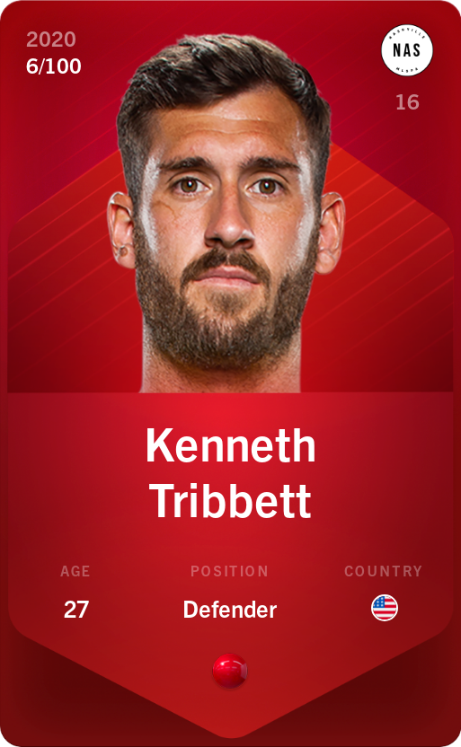 Sorare - Sorare Official - Kenneth Tribbett 2020-21 • Rare 6/100 - NFT # 51420865751382684529097962475620535454334883214261723242806389468153156884382