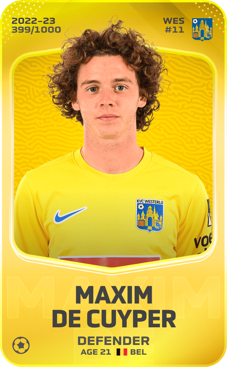 Maxim De Cuyper 2022-23 • Limited 399/1000