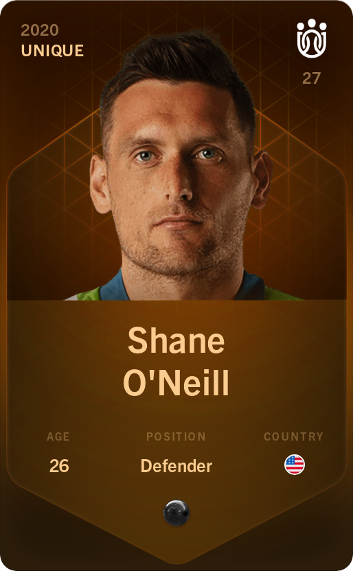 Sorare - Sorare Official - Shane O'Neill 2020-21 • Unique - NFT # 4918257949584352300951822927478396475131004821588916422787916900067667836653