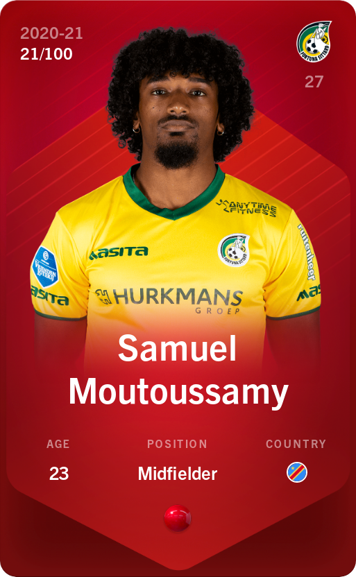 Sorare - Sorare Official - Samuel Moutoussamy 2020-21 • Rare 21/100 - NFT # 110401022951266170520751826699461095440130929368876829335344970885669317221651