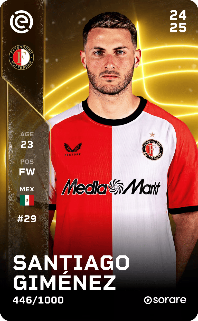 Santiago Giménez 2024-25 • Limited 446/1000