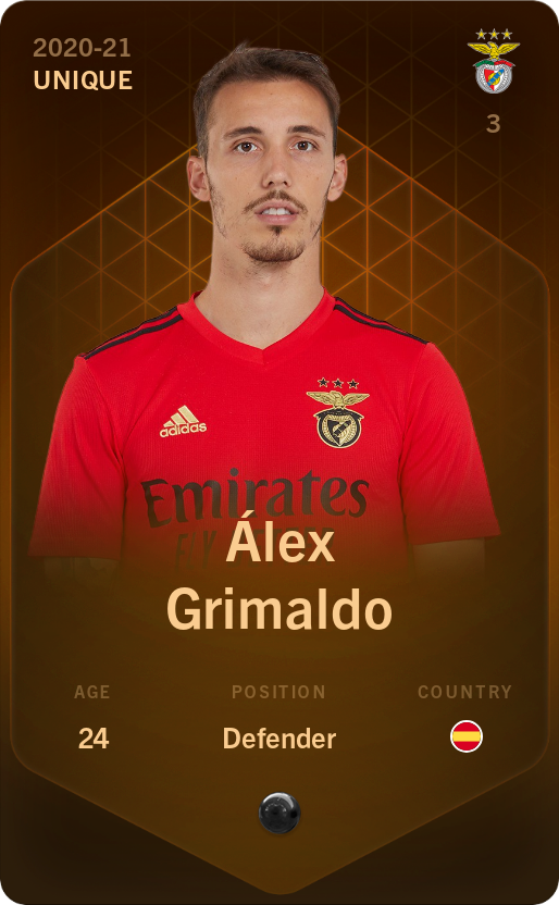 Sorare - Sorare Official - Álex Grimaldo 2020-21 • Unique - NFT # 95064264778931409271173938297713871216815665978979306614551385512911386729256