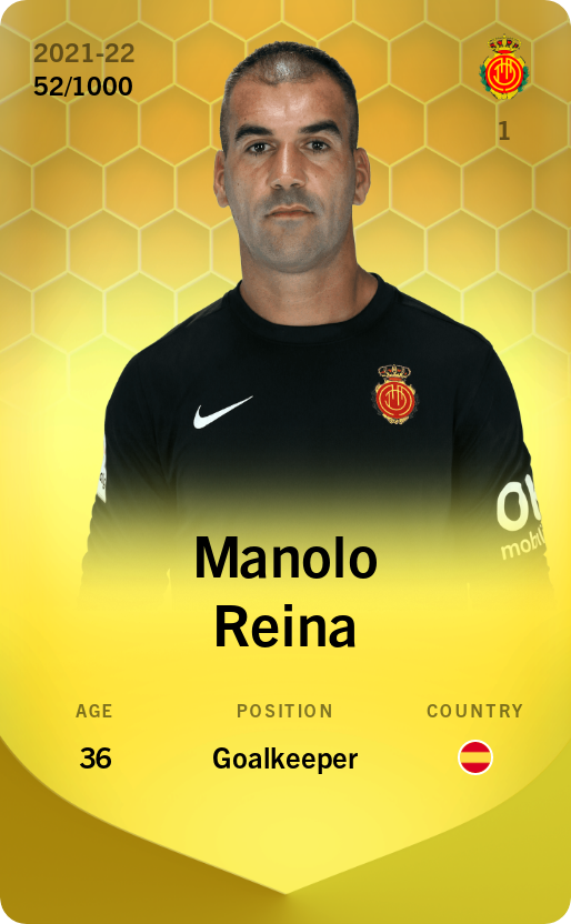 Manolo Reina 2021-22 • Limited 52/1000