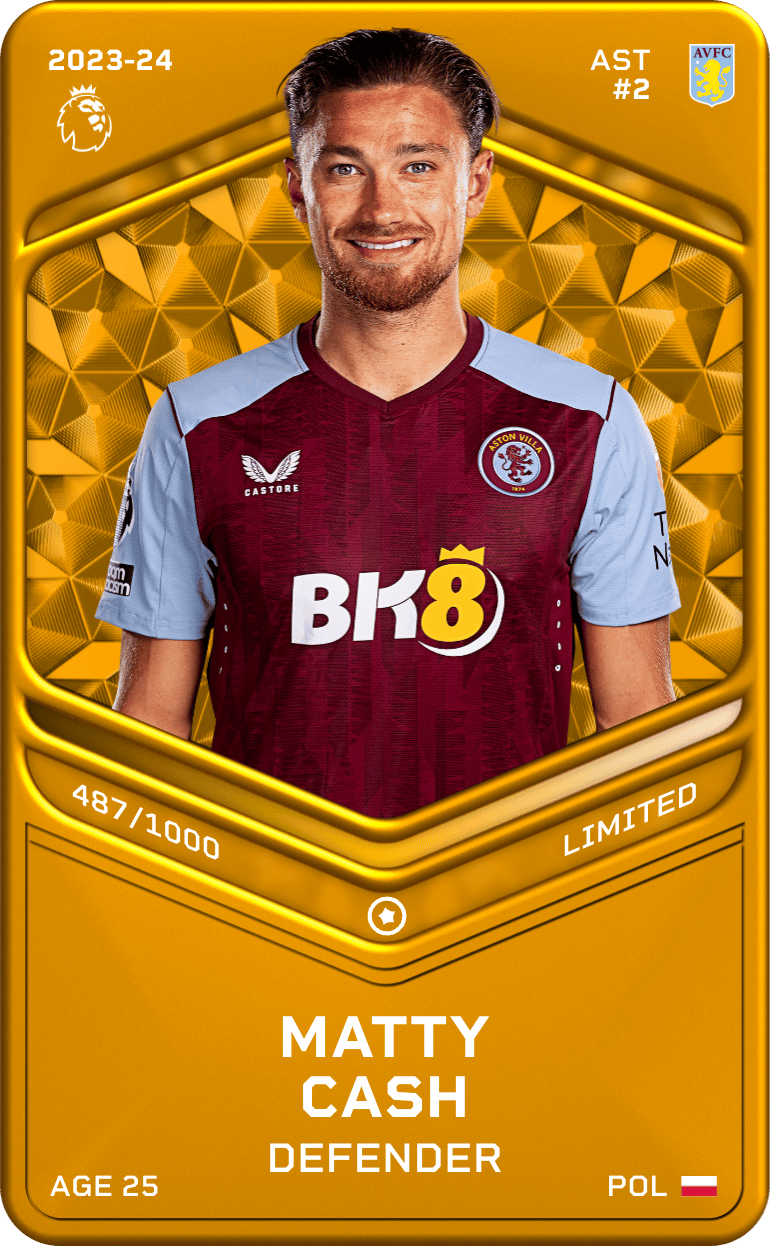 Matty Cash 2023-24 • Limited 487/1000