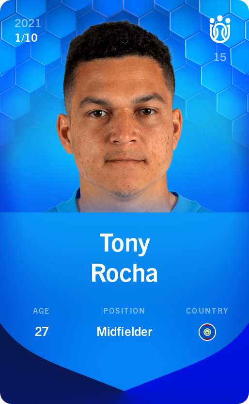 Sorare - Sorare Official - Tony Rocha 2021-22 • Super Rare 1/10 - NFT # 29730070146083789716939674293401118684413963145121069210201956639552888700336