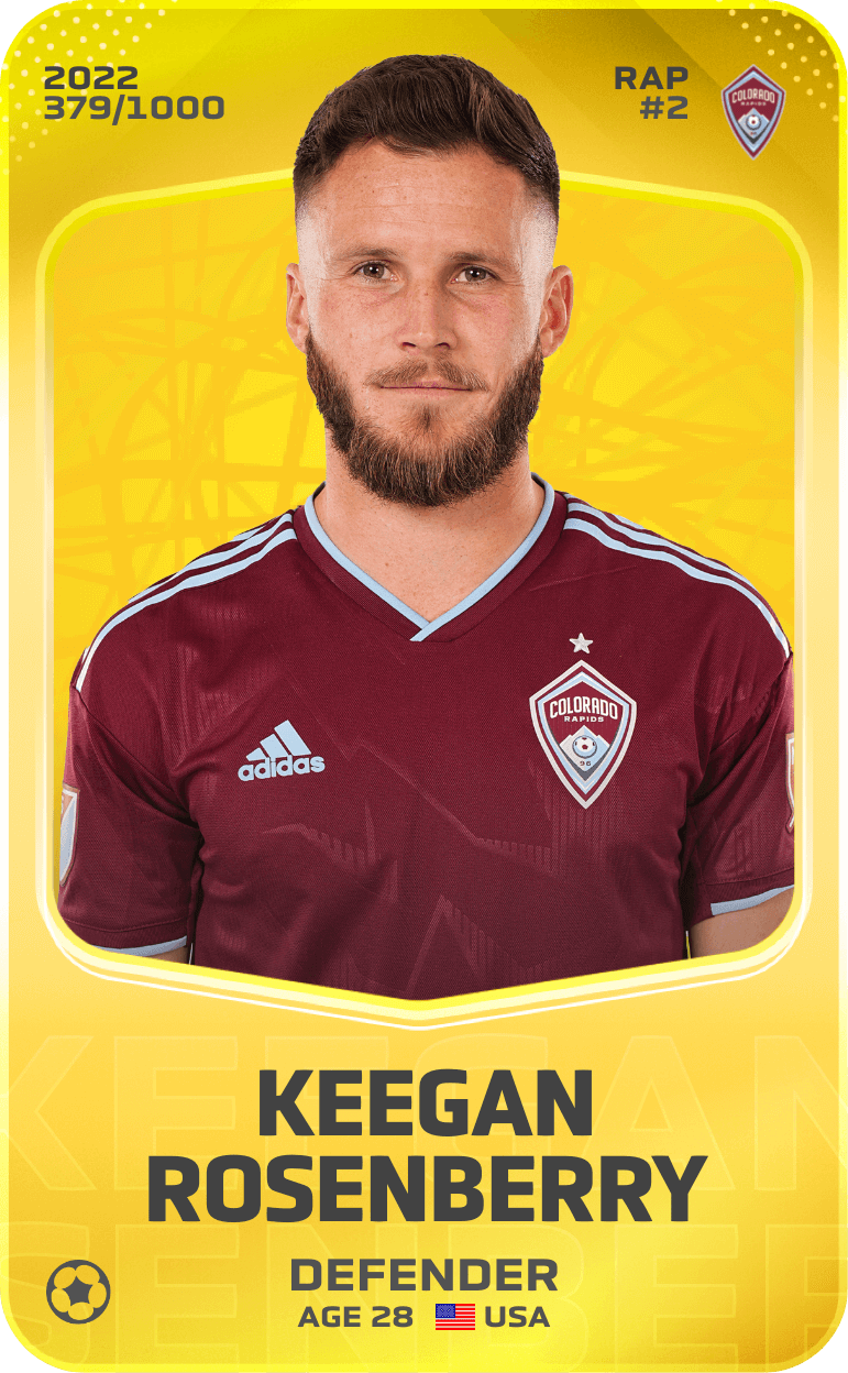 Keegan Rosenberry 2022-23 • Limited 379/1000