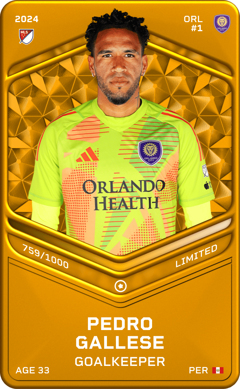 Pedro Gallese 2024-25 • Limited 759/1000