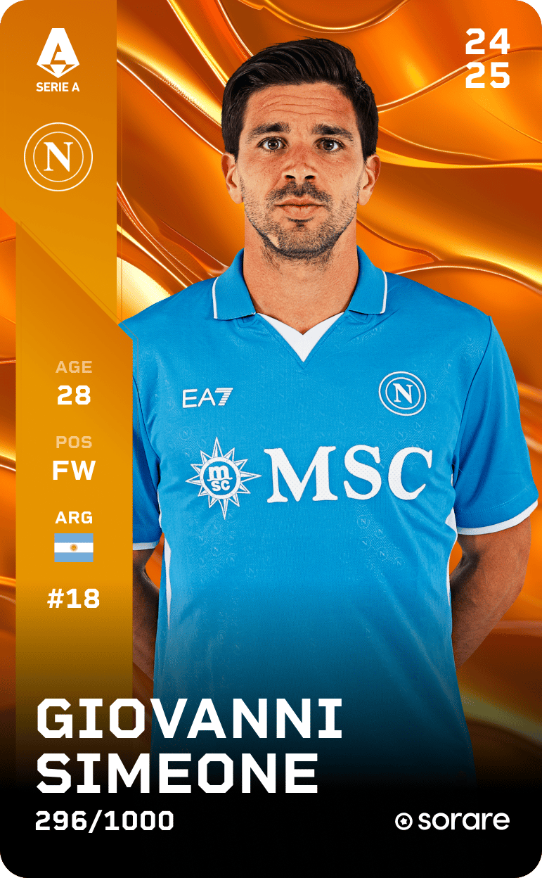 Giovanni Simeone 2024-25 • Limited 296/1000