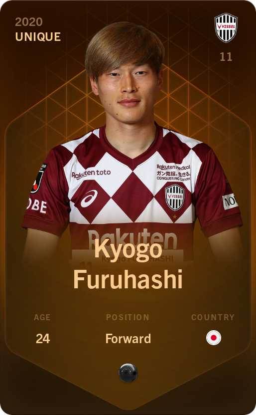 Sorare - Sorare Official - Kyogo Furuhashi 2020-21 • Unique - NFT # 5237709885301041007719974469013620873980015007615139617496514410110171231905