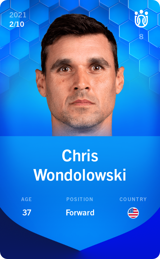 Sorare - Sorare Official - Chris Wondolowski 2021-22 • Super Rare 2/10 - NFT # 17365071483990774149783244200073217184998117017539914474934790268775921350644