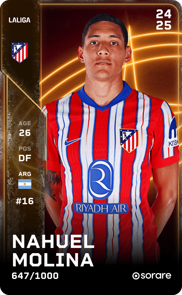 Nahuel Molina 2024-25 • Limited 647/1000