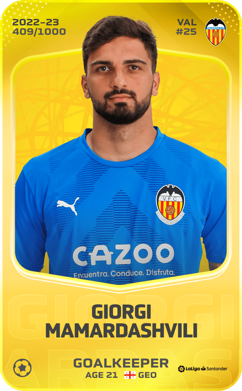 Giorgi Mamardashvili 2022-23 • Limited 409/1000