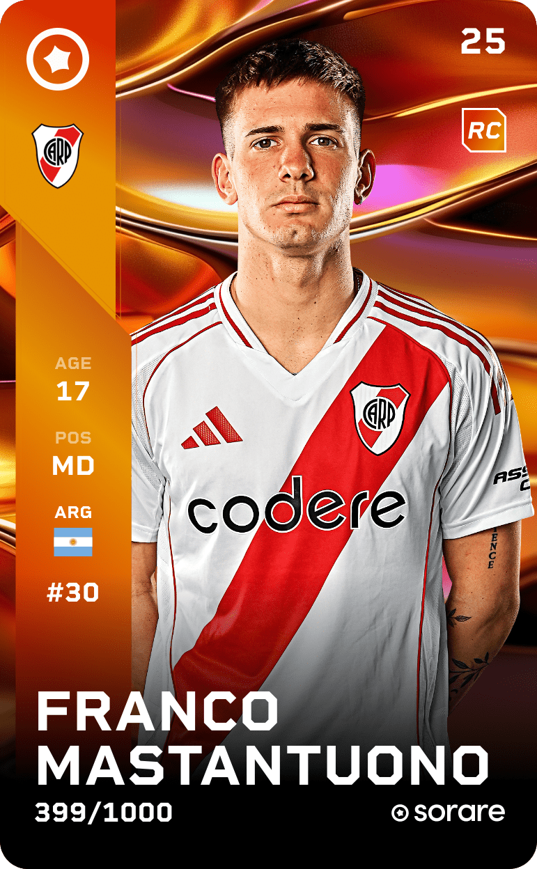 Franco Mastantuono 2025-26 • Limited 399/1000