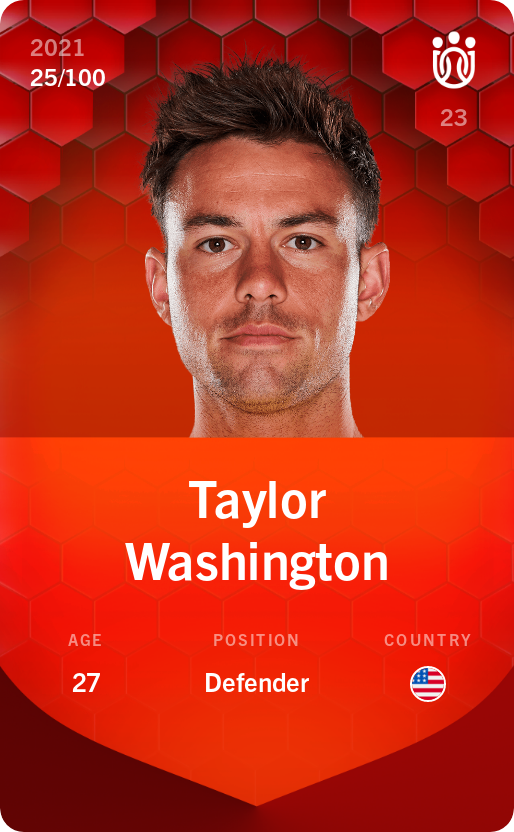 Sorare - Sorare Official - Taylor Washington 2021-22 • Rare 25/100 - NFT # 53570374284817480987804168139036744704574522961089999052563506005486453891928