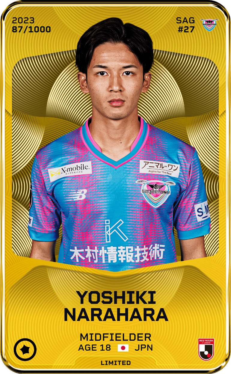 Yoshiki Narahara 2023-24 • Limited 87/1000