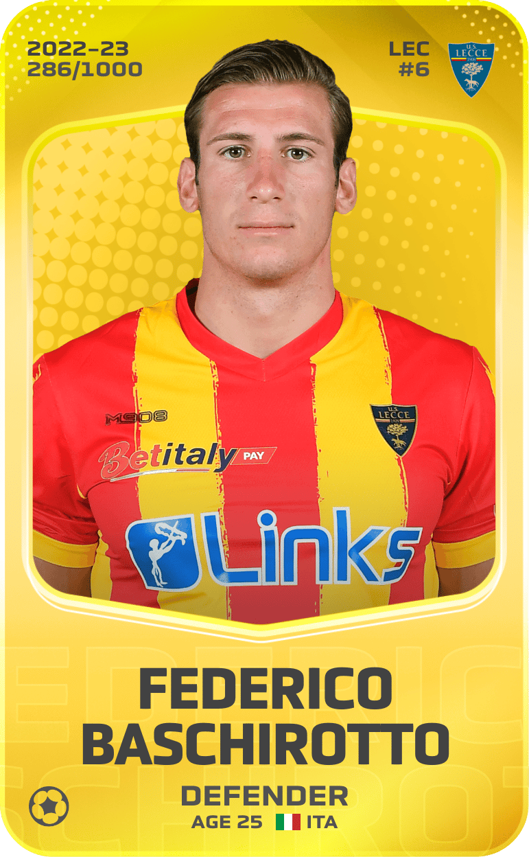 Federico Baschirotto 2022-23 • Limited 286/1000