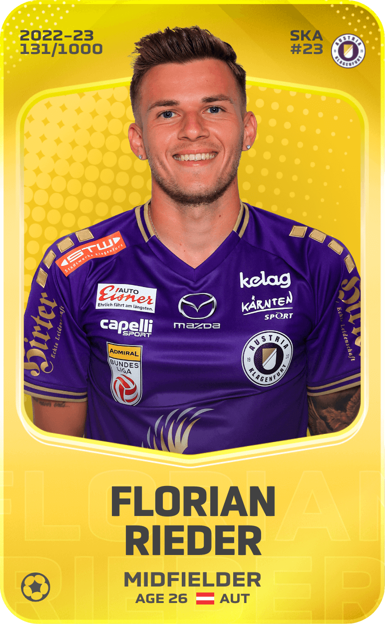 Florian Rieder 2022-23 • Limited 131/1000