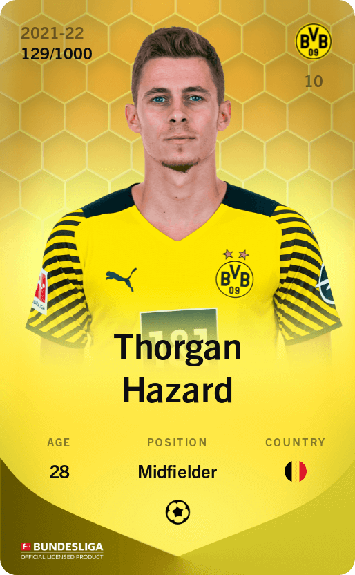 Thorgan Hazard 2021-22 • Limited 129/1000
