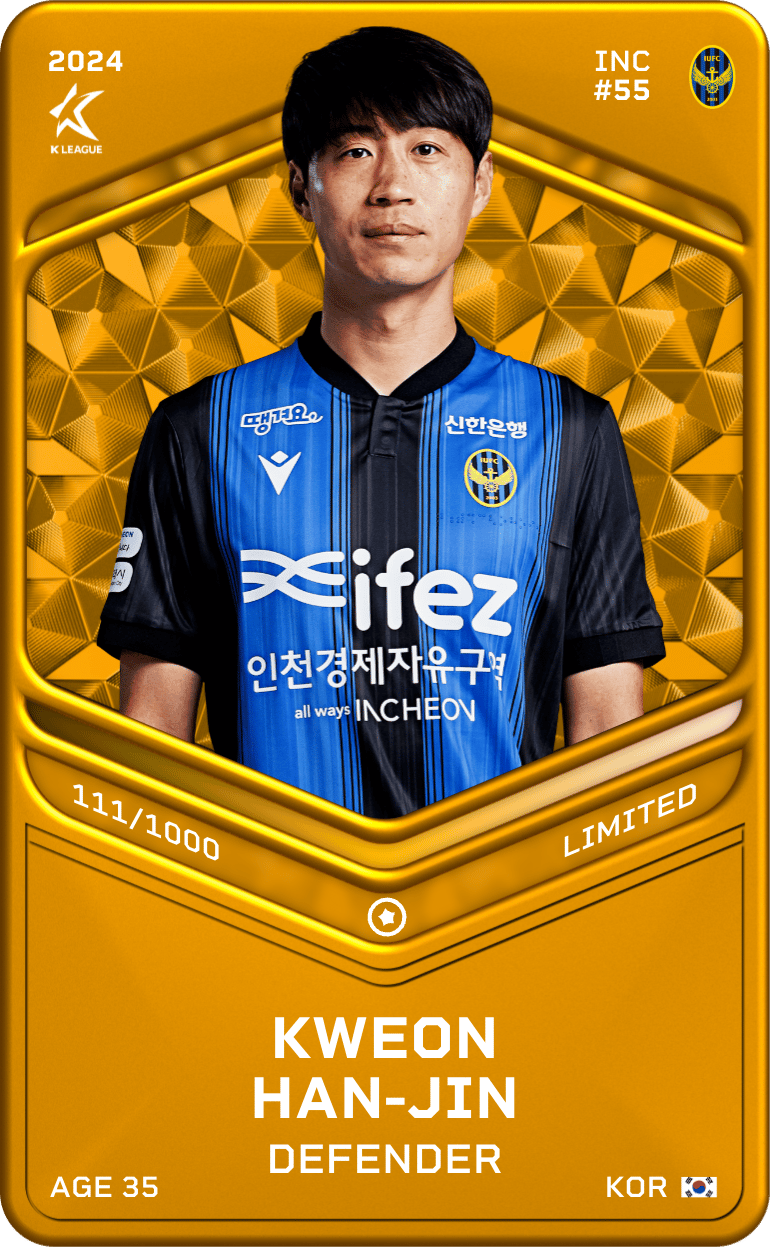 Kweon Han-Jin 2024-25 • Limited 111/1000