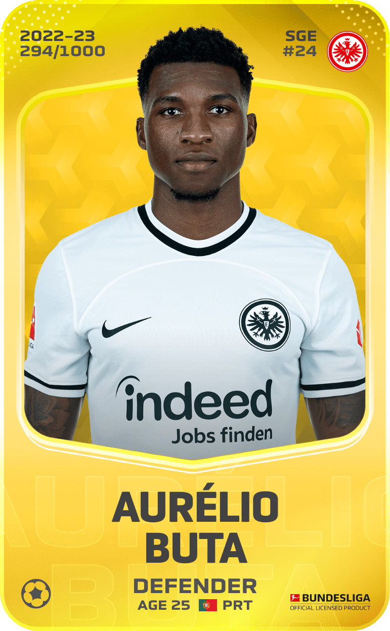 Aurélio Buta 2022-23 • Limited 294/1000