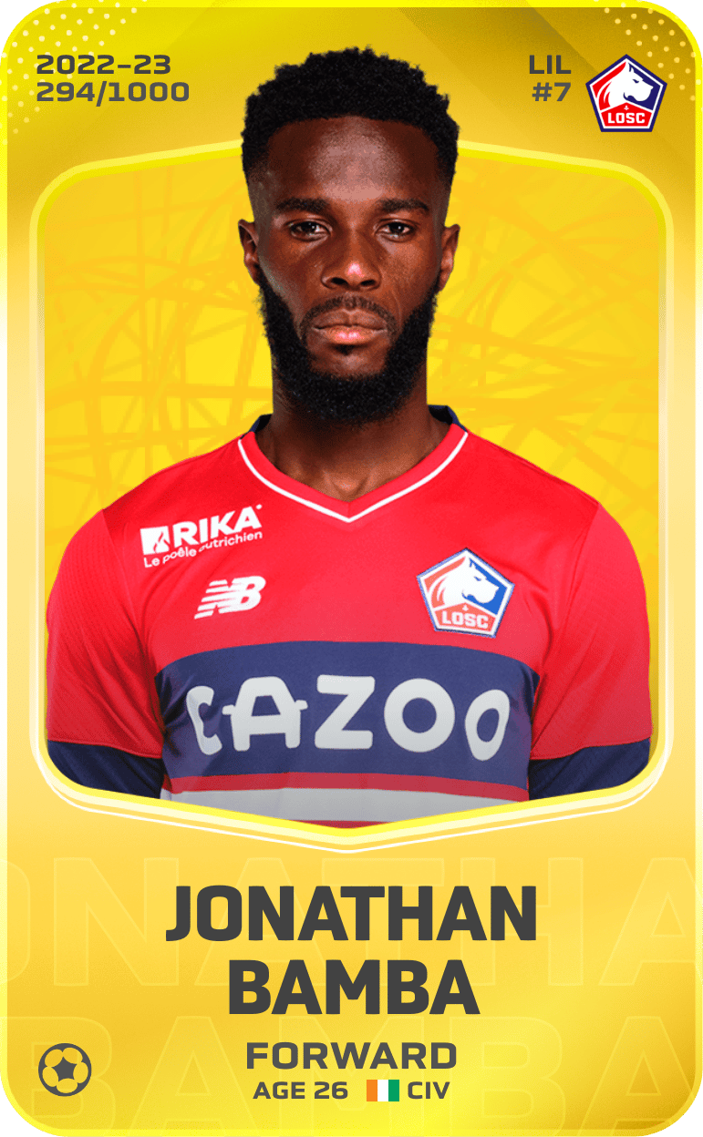 Jonathan Bamba 2022-23 • Limited 294/1000
