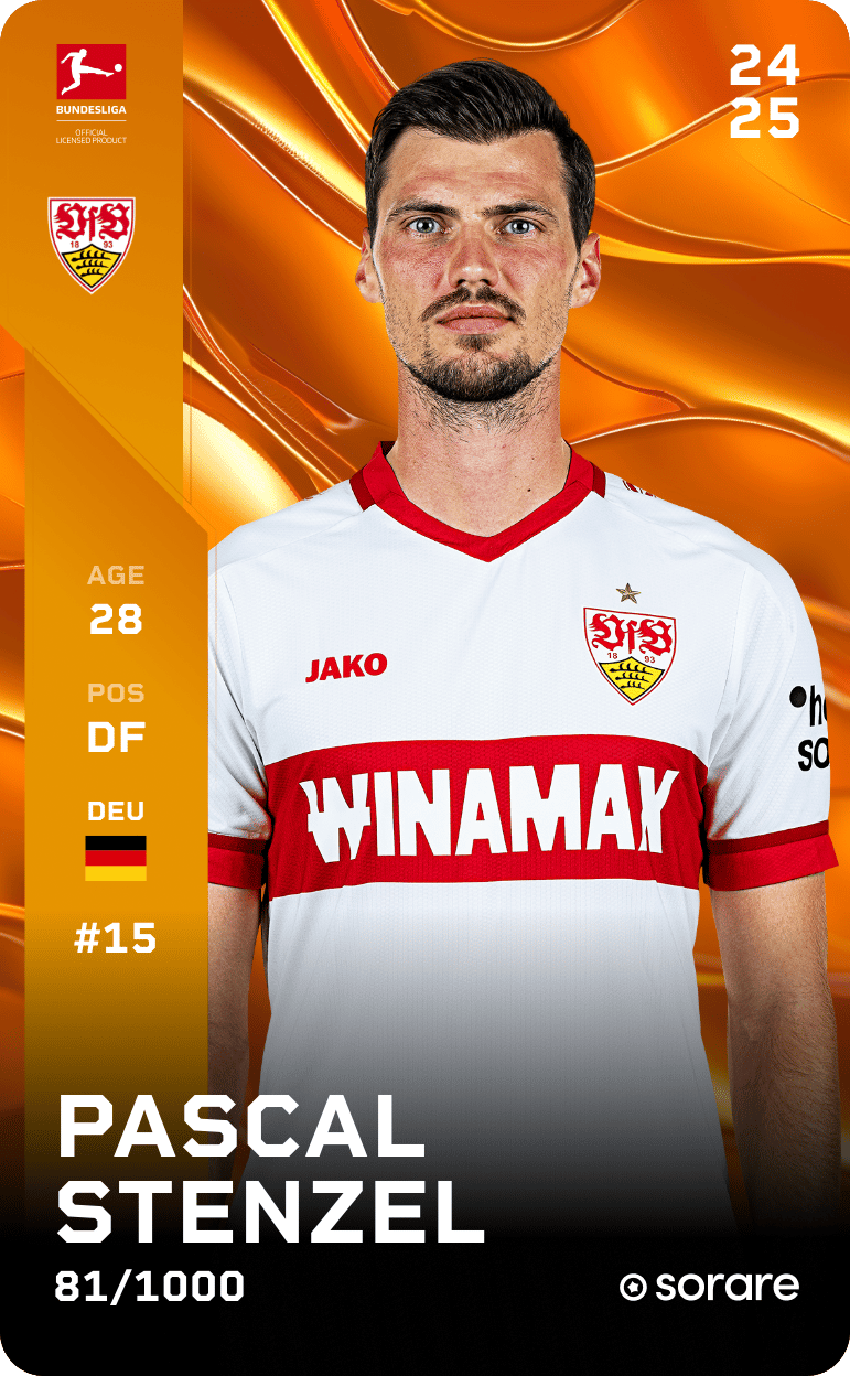 Pascal Stenzel 2024-25 • Limited 81/1000