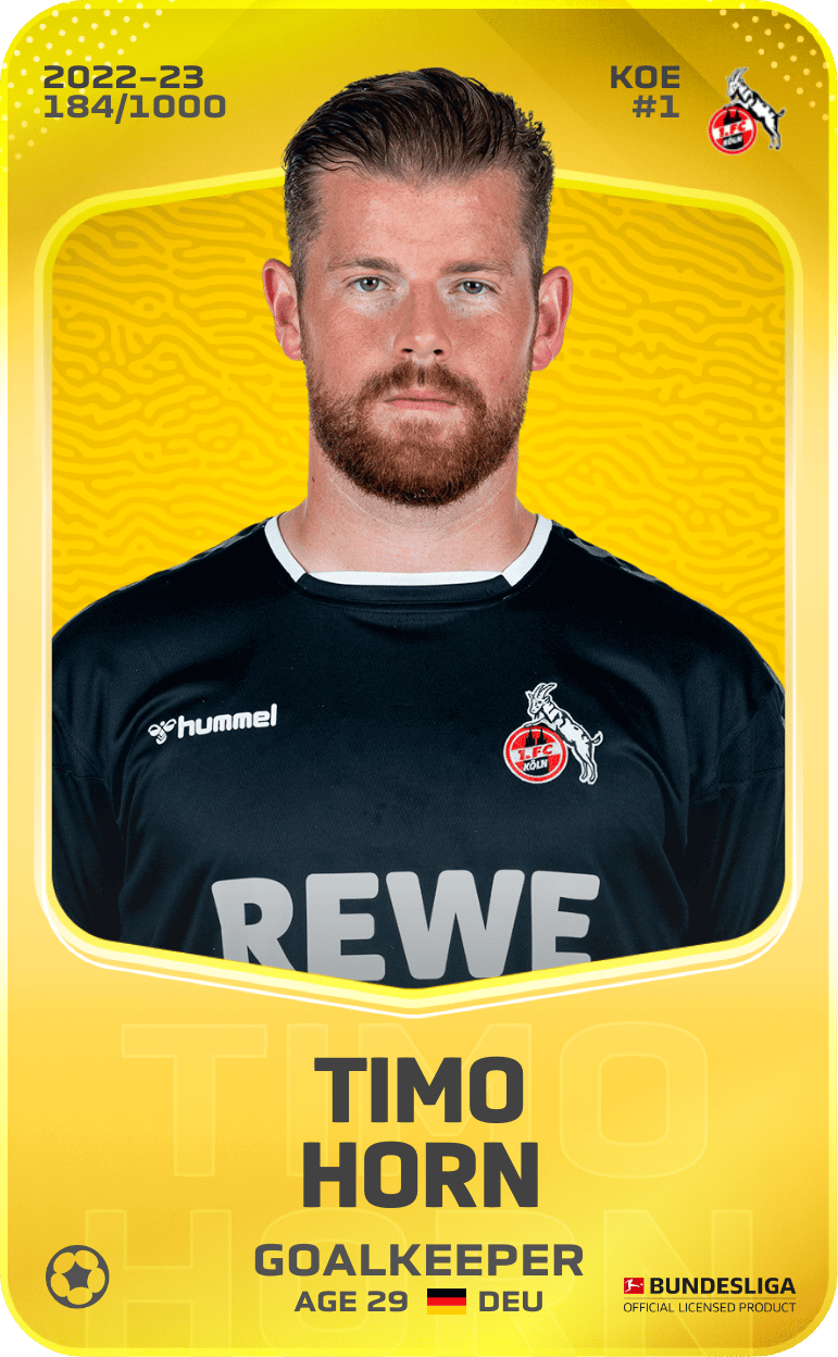 Timo Horn 2022-23 • Limited 184/1000