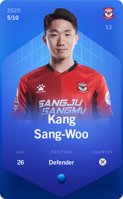 Sorare - Sorare Official - Kang Sang-Woo 2020-21 • Super Rare 5/10 - NFT # 63062277309999641746160812201303026423219205540377786452747476426258935700379