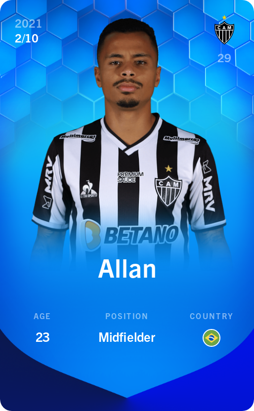 Sorare - Sorare Official - Allan 2021-22 • Super Rare 2/10 - NFT # 49868197766863543111704387511177373991353925930230523590169249102763498722315