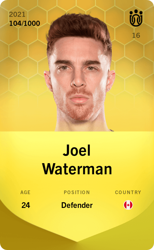 Joel Waterman 2021-22 • Limited 104/1000