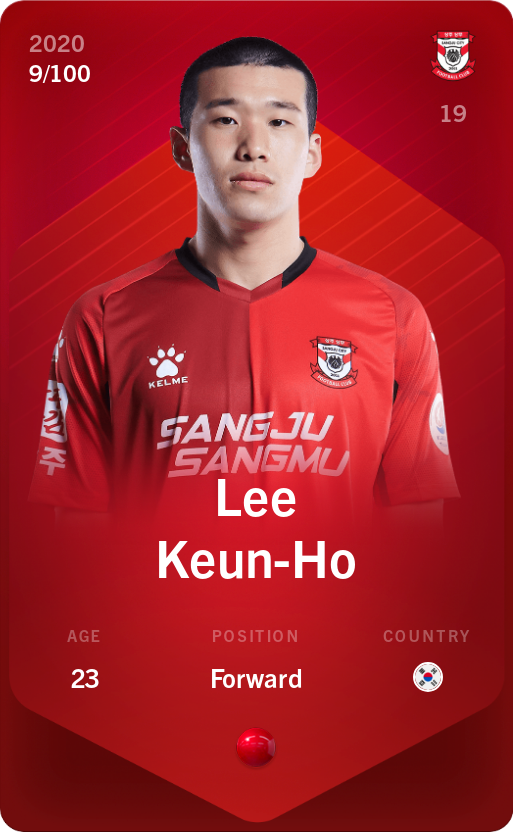 Sorare - Sorare Official - Lee Keun-Ho 2020-21 • Rare 9/100 - NFT # 37609205863572599932406062317625183290289528118746095548661772572721120538739