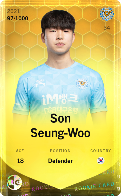 Son Seung-Woo 2021-22 • Limited 97/1000
