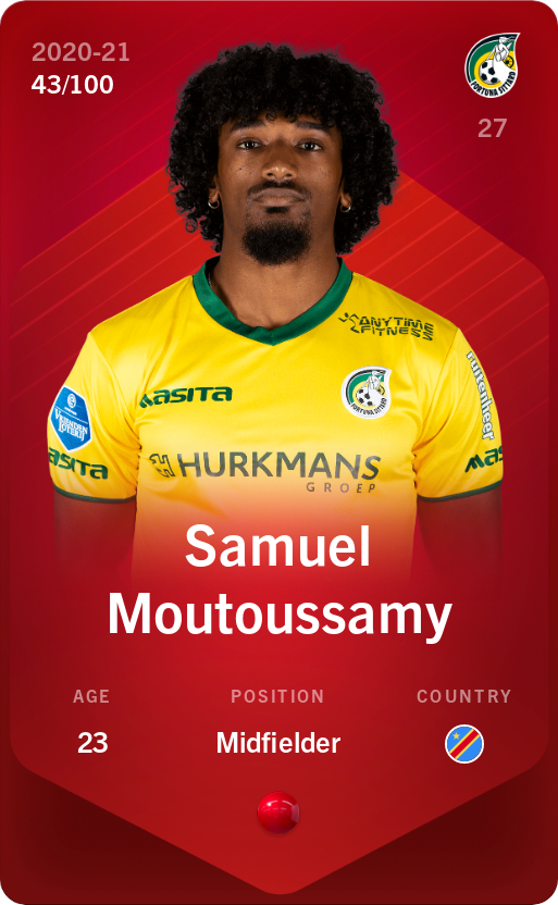 Sorare - Sorare Official - Samuel Moutoussamy 2020-21 • Rare 43/100 - NFT # 8349130424207963892442811143599422340771939141275577547842701829127081235428