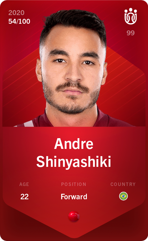 Sorare - Sorare Official - Andre Shinyashiki 2020-21 • Rare 54/100 - NFT # 92933209223147949085398188696571812424313317691549607551547681210760865628417