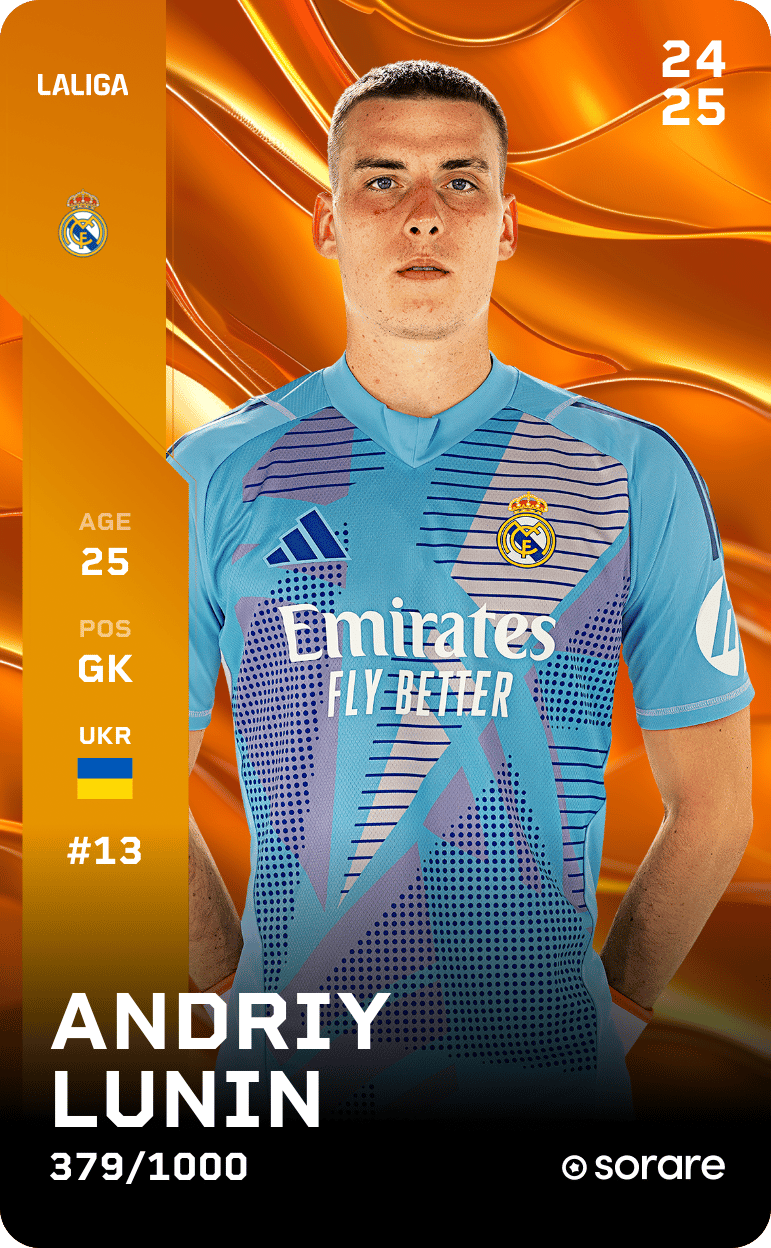 Andriy Lunin 2024-25 • Limited 379/1000
