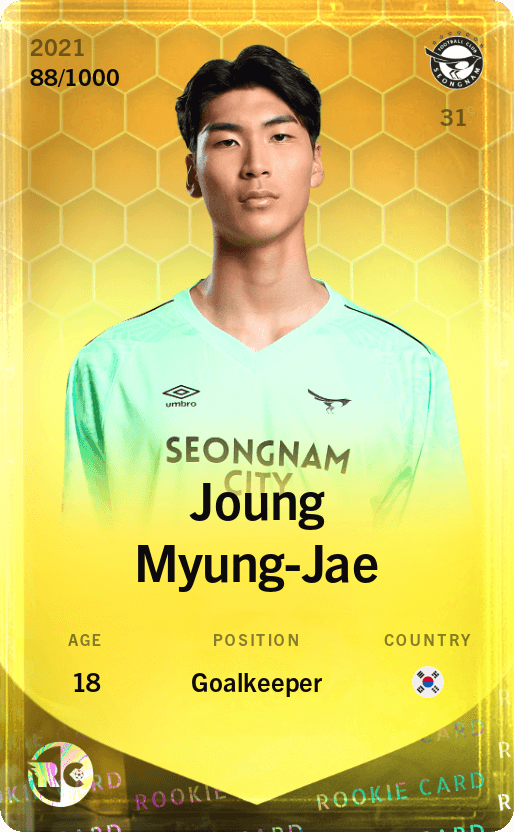 Joung Myung-Jae 2021-22 • Limited 88/1000