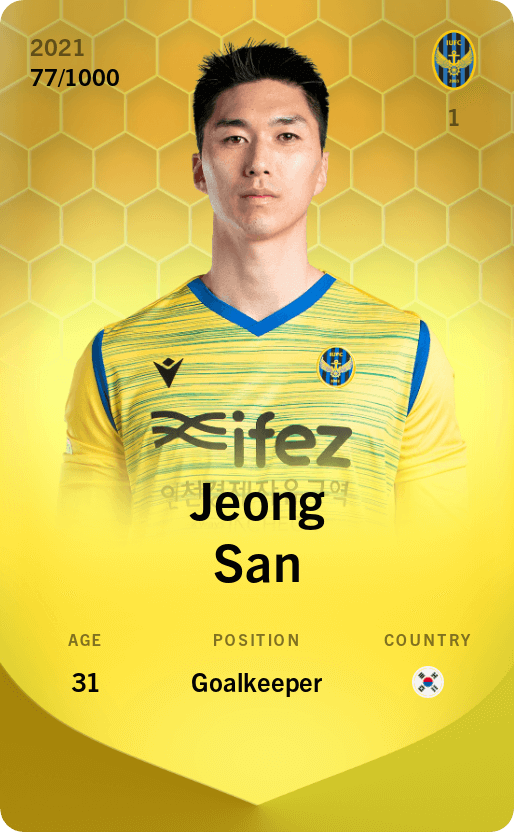Jeong San 2021-22 • Limited 77/1000