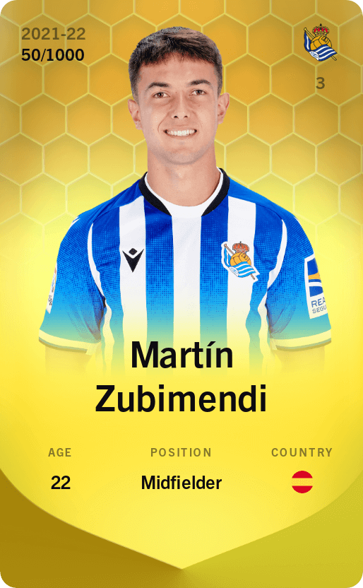 Martín Zubimendi 2021-22 • Limited 50/1000