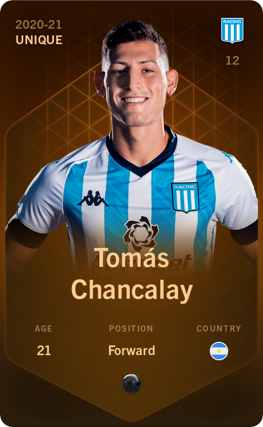 Sorare - Sorare Official - Tomás Chancalay 2020-21 • Unique - NFT # 43317281521141630903580183284291823316644486598933473788214280477257825599417