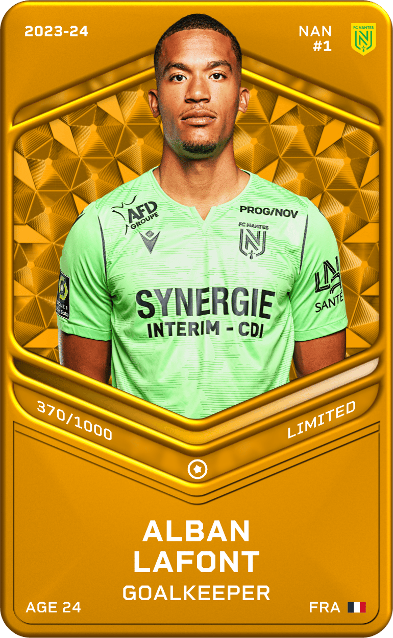 Alban Lafont 2023-24 • Limited 370/1000
