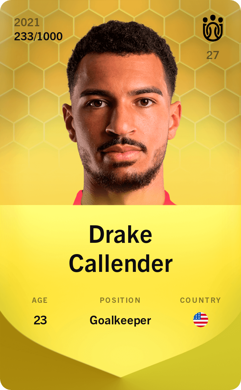 Drake Callender 2021-22 • Limited 233/1000