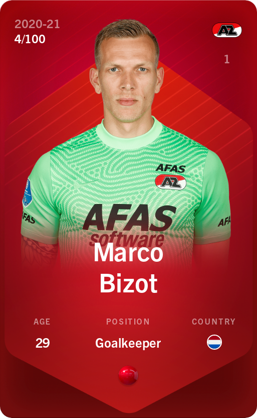 Sorare - Sorare Official - Marco Bizot 2020-21 • Rare 4/100 - NFT # 49045144383128975132407740754828566054084355273524238425087562141618399285486