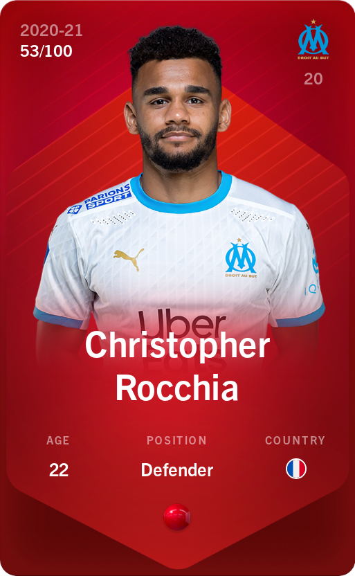 Sorare - Sorare Official - Christopher Rocchia 2020-21 • Rare 53/100 - NFT # 115387647328995559160123109410976064273557554653811253209489813548082171234557