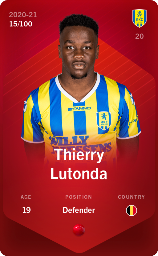 Sorare - Sorare Official - Thierry Lutonda 2020-21 • Rare 15/100 - NFT # 43435080565303422520508856057395416336910041606458087948375731781087567757413